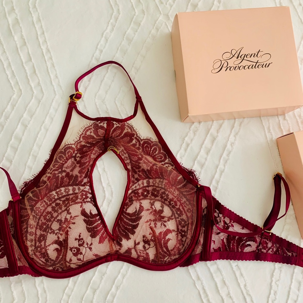 NEW Agent Provocateur burgundy lace bra. - Picture 4 of 6